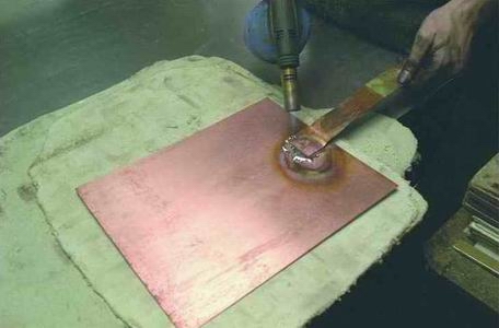 Les ateliers Moret - acièrage Manonviller : unité d'acièrage pour plaque de  cuivre gravèe en taille-douce